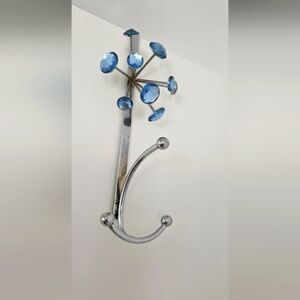 🌟Blue Crystal Over The Door Wall Hook Hanger Home Decor 🌟